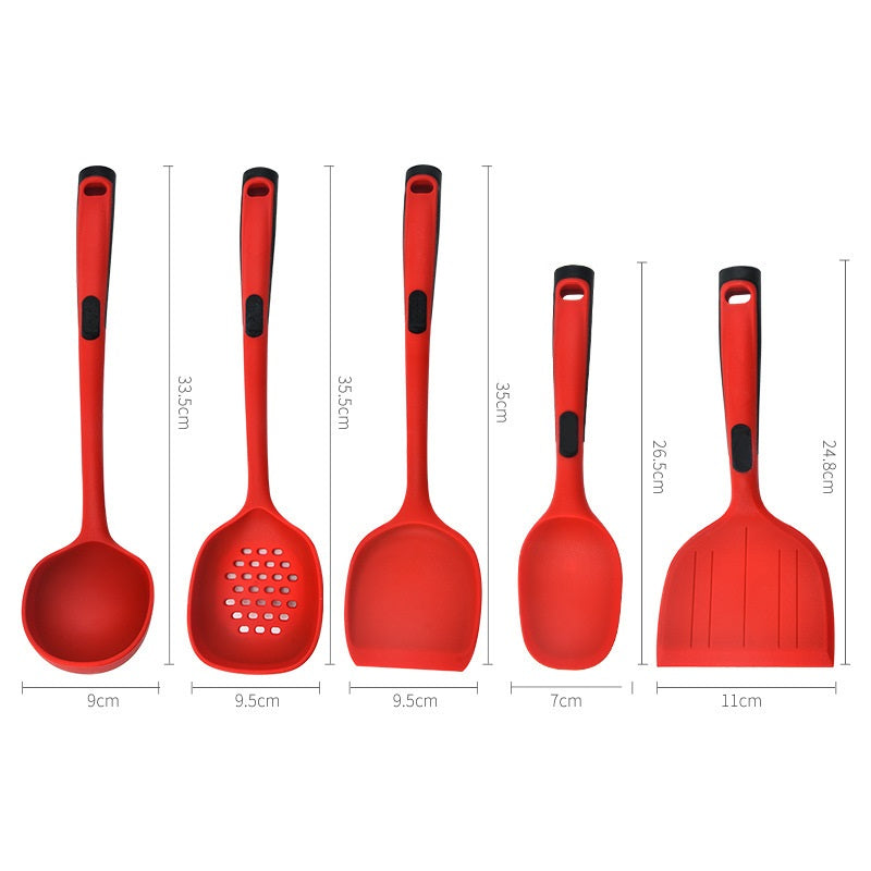 Non-Stick Cooking Spoon And Spatula Kitchen Utensils Silicone Kitchenware Set