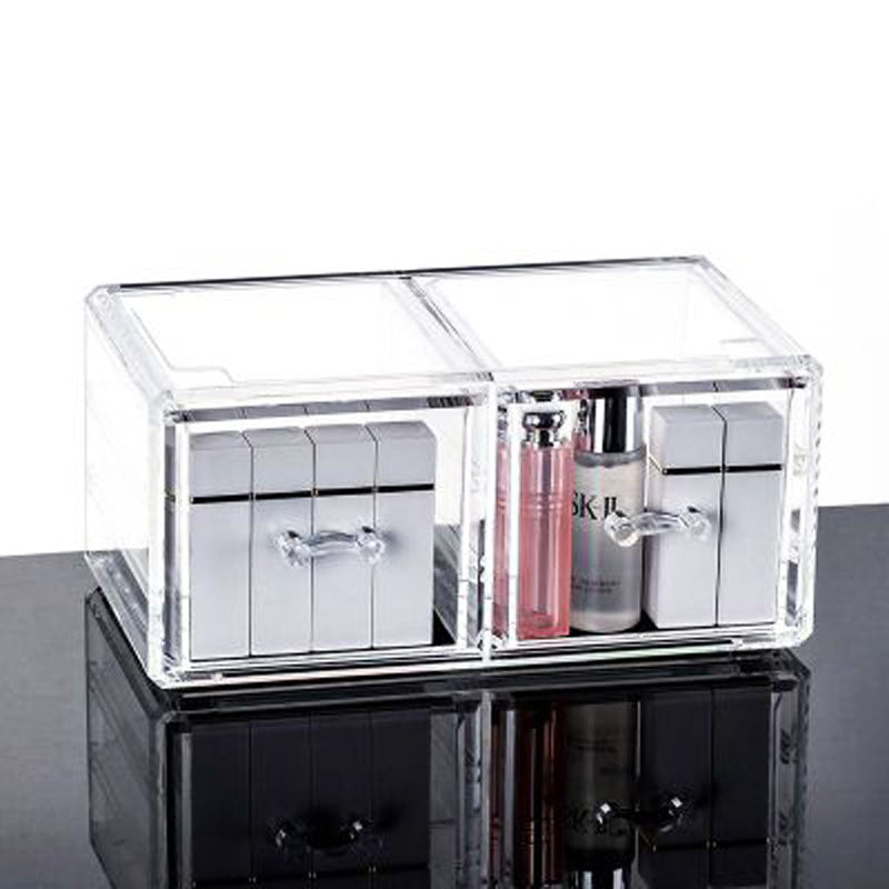 Drawer type cosmetic storage combination makeup box