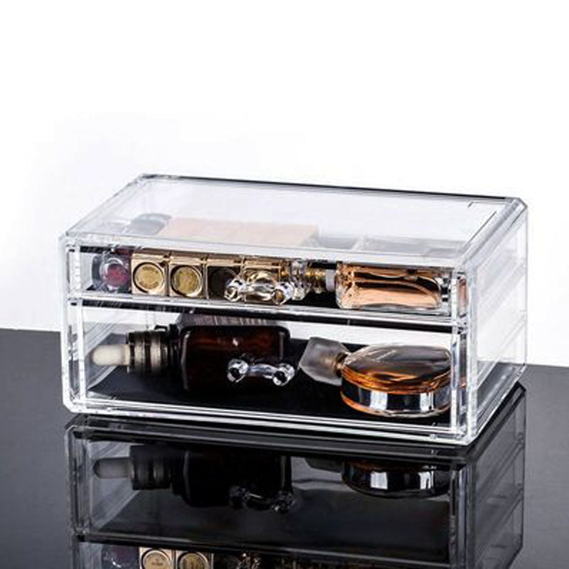 Drawer type cosmetic storage combination makeup box